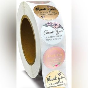 New . . .  “Thank You” Stickers for Small Business  |  500 per roll